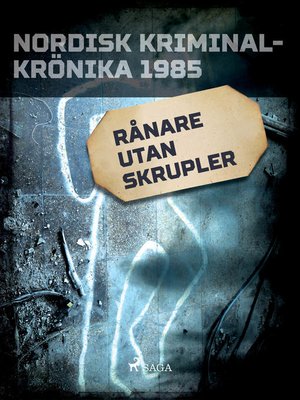 cover image of Rånare utan skrupler